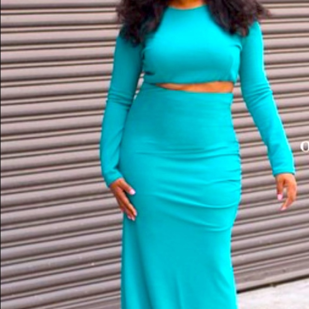 Two piece mermaid bottom dress